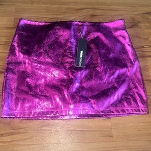 Beautiful pink Matallic Skirt